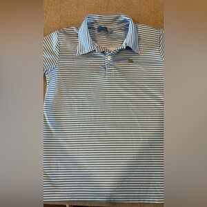Blue Striped Kids Polo Shirt